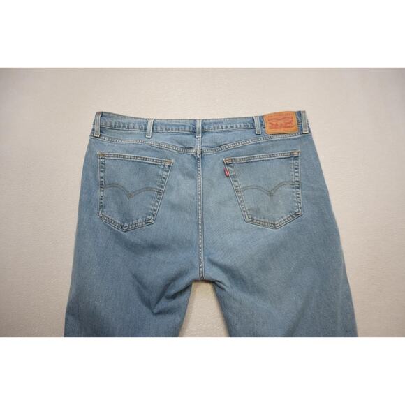Levi's 559 Relaxed Straight Fit Rugged Blue Denim Jeans Mens Sz 42 x 32 - Picture 9 of 10